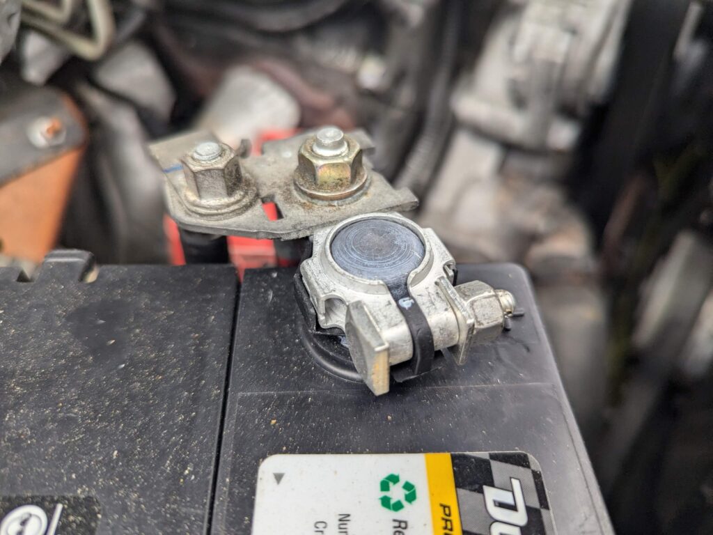 New battery terminal installed.